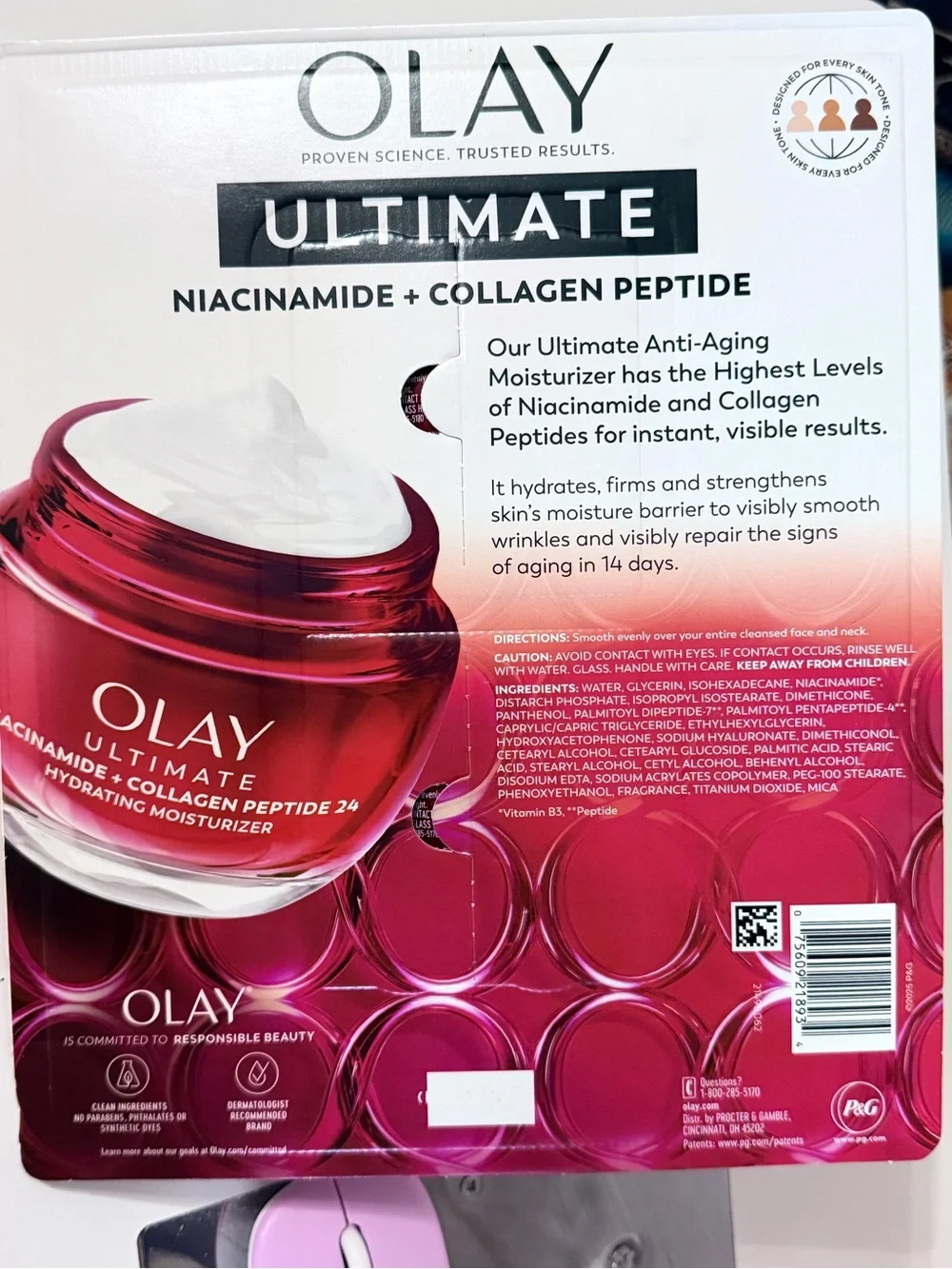 OLAY Ultimate niacinanide Collagen Peptide24 Hydrating Moisturizer 2-Pack